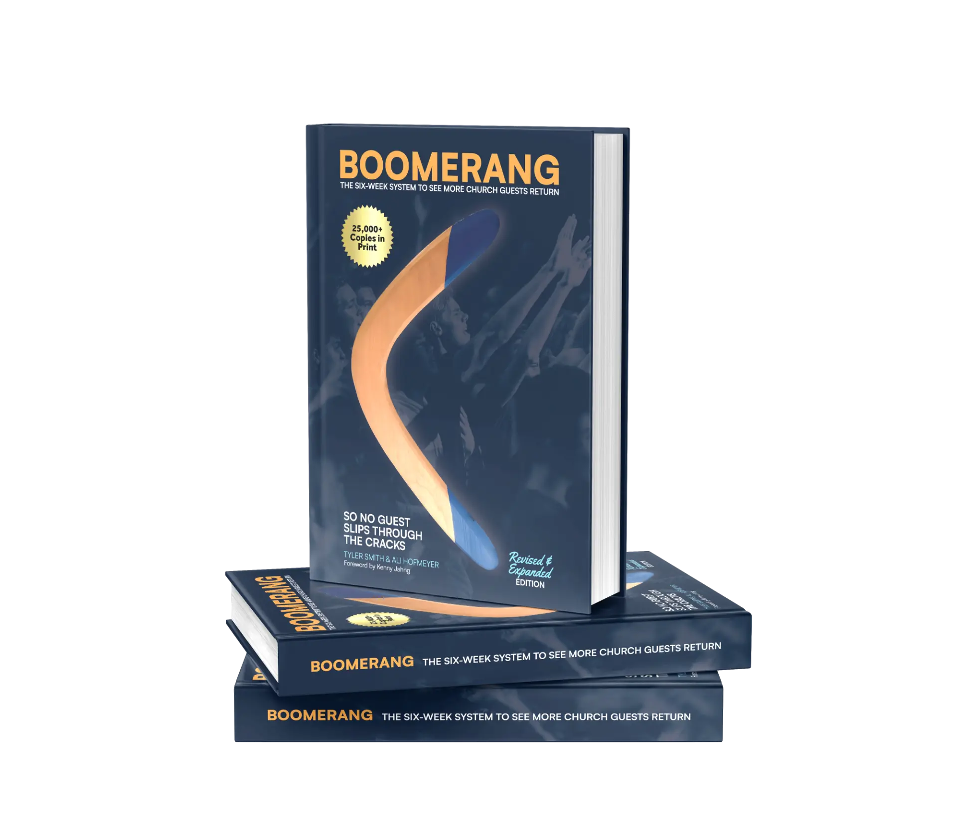Stack of Boomerang hardcover books, revised and expanded edition